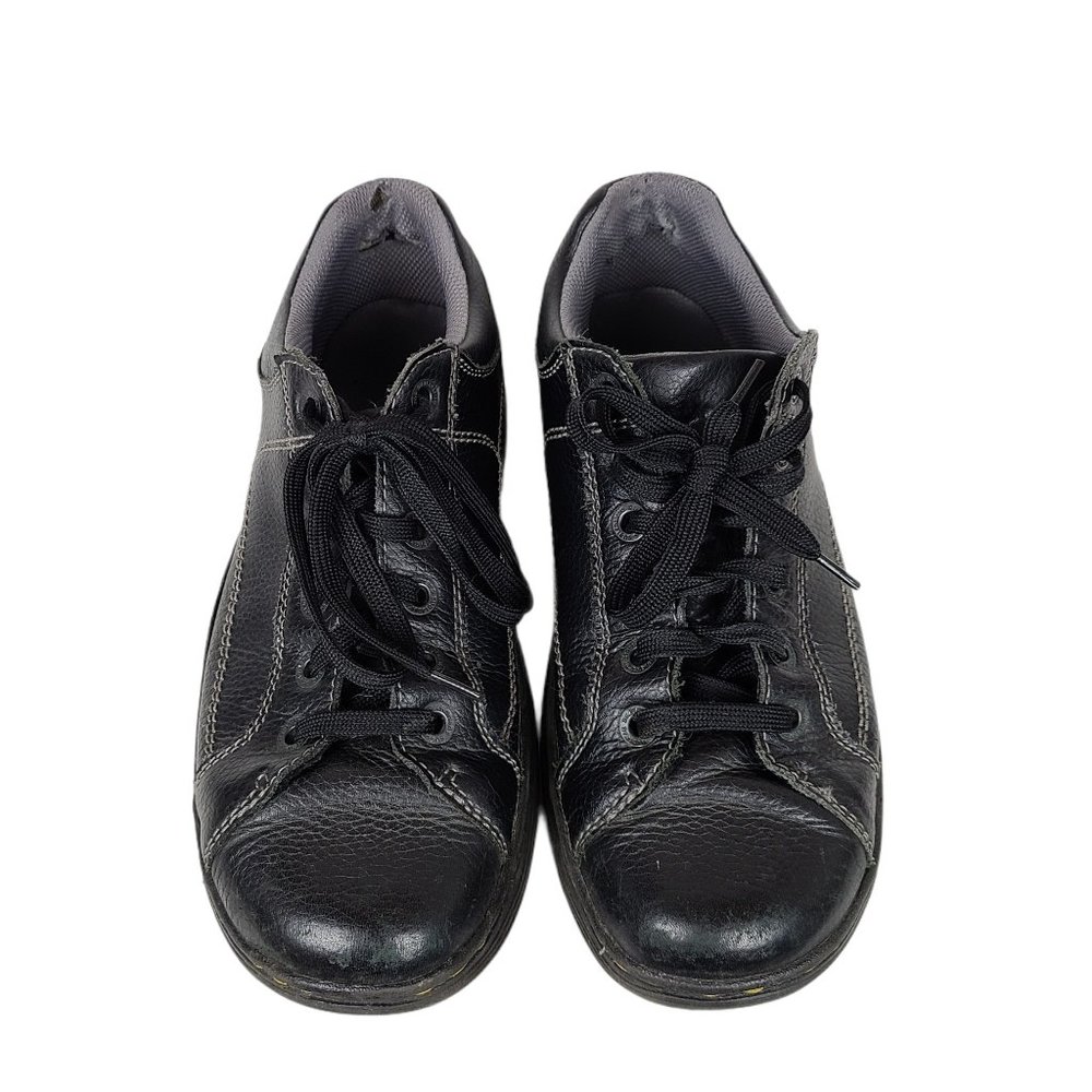 Dr. Martens Men's Leather Oxfords Size 10 Adirondac Black Lace Up Shoes AW004